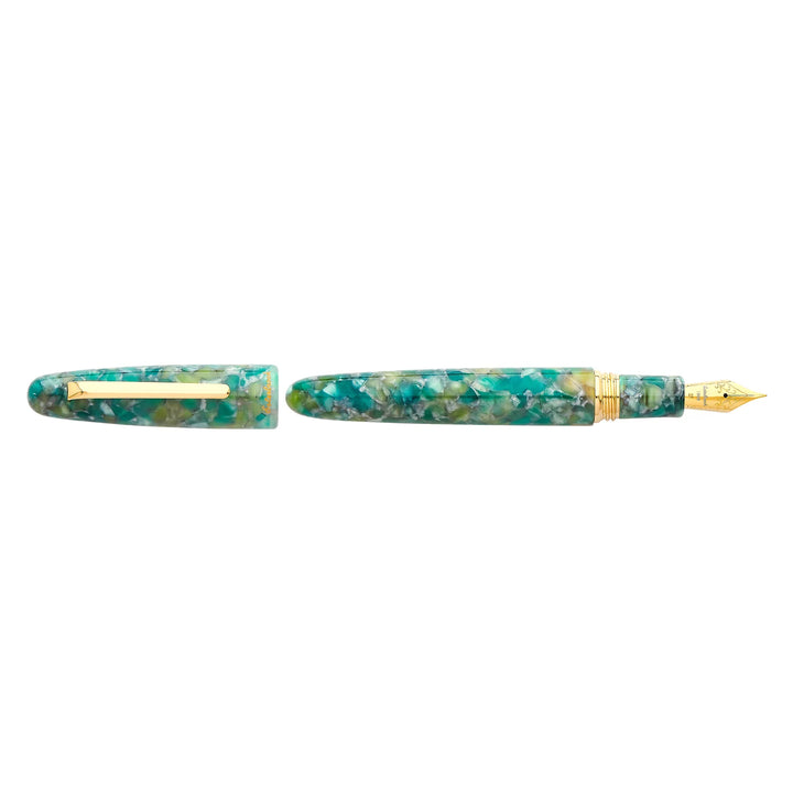 Estie Gold Trim Fountain Pen | Sea Glass