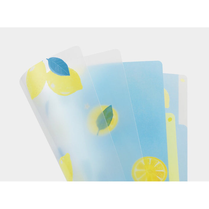 Lemon 3 Pocket Clear Folder