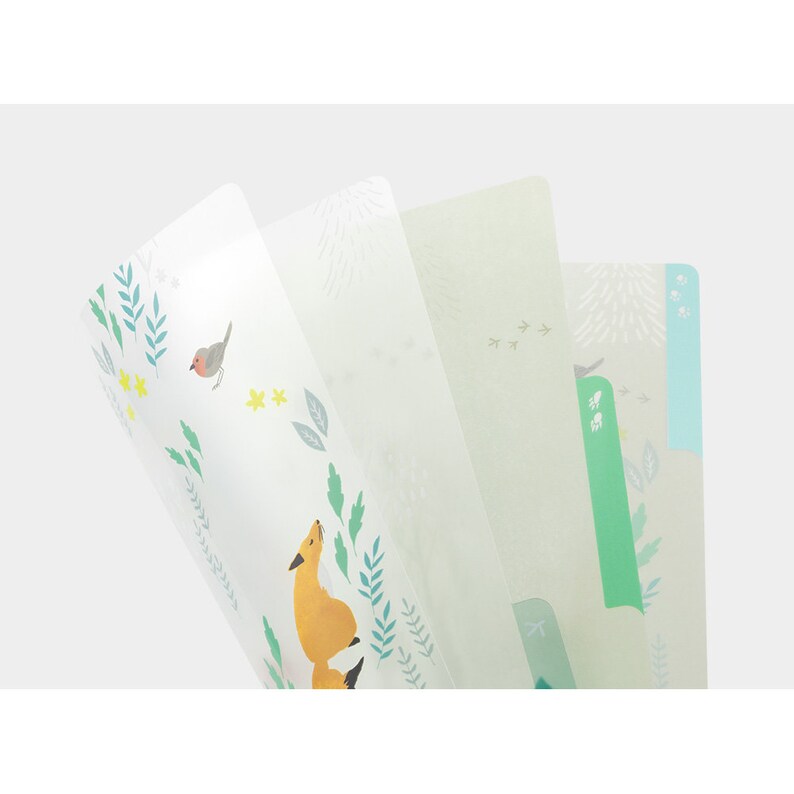 Nordic Animals 3 Pocket Clear Folder