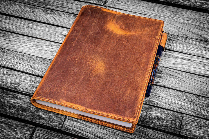 Slim Leather Cover for A5 Notebook