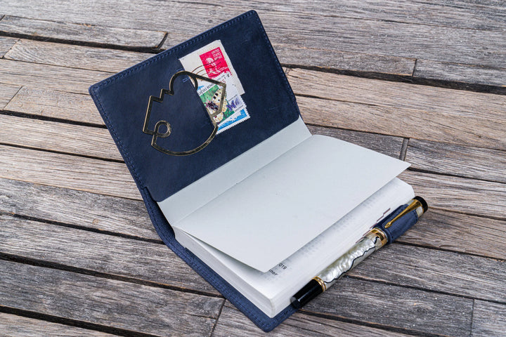 Slim Leather Cover for A6 Notebook