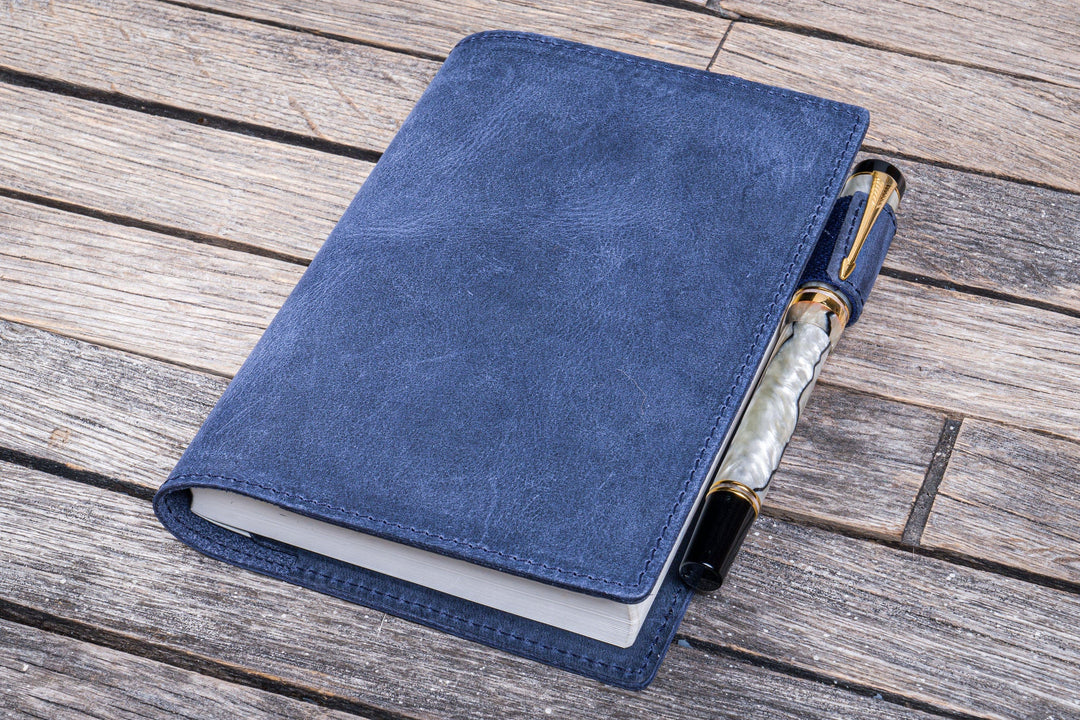 Slim Leather Cover for A6 Notebook