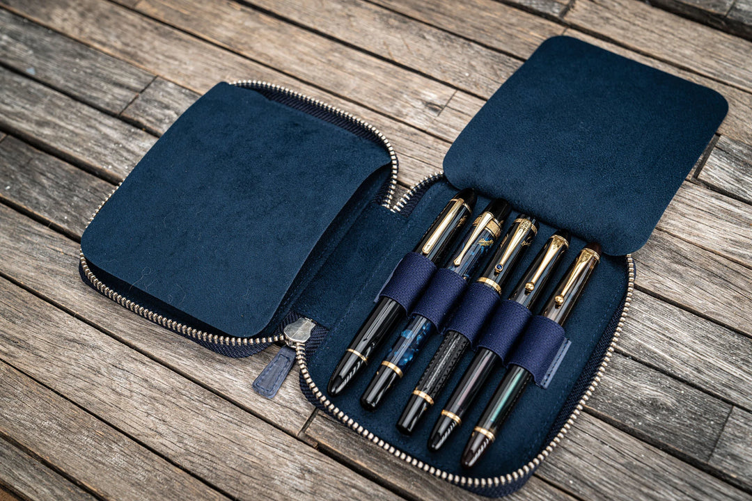 Zippered Leather Pen Case | Ten Pens