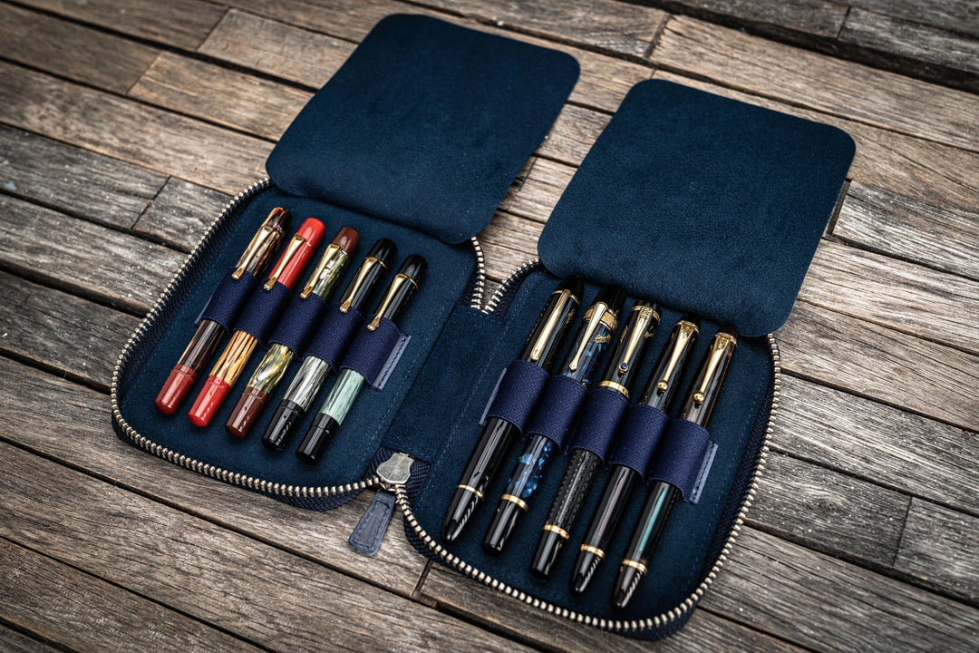 Zippered Leather Pen Case | Ten Pens