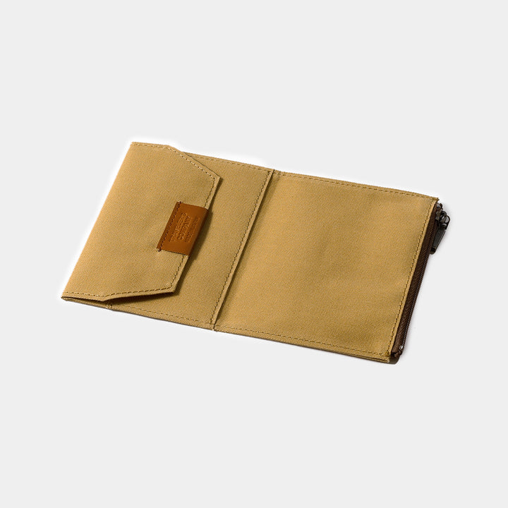 TRAVELER'S notebook Cotton Zipper Case | Passport Size | Beige