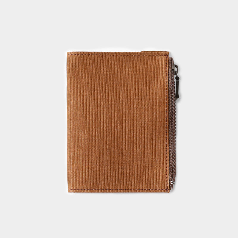 TRAVELER'S notebook Cotton Zipper Case | Passport Size | Brown