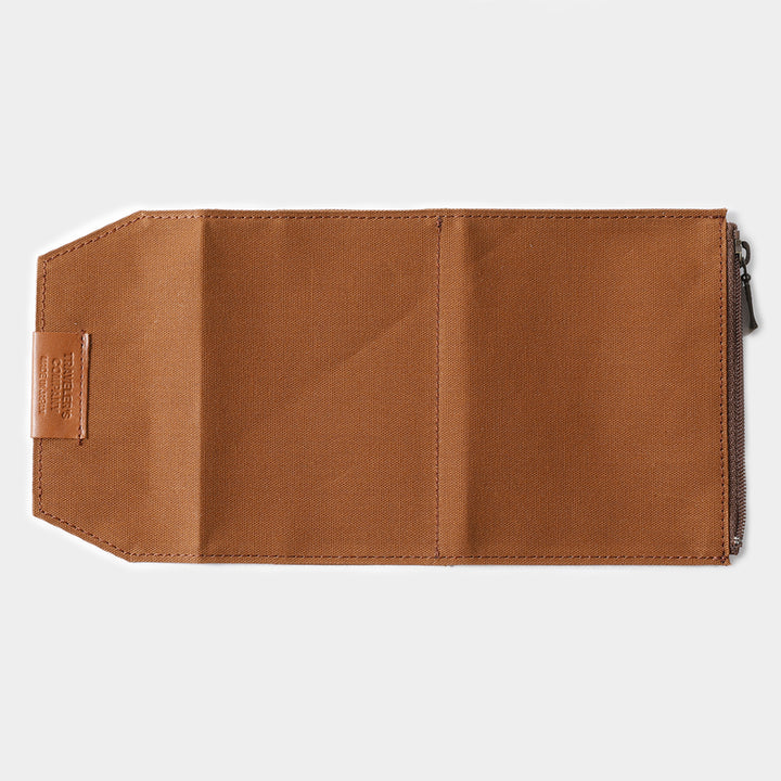 TRAVELER'S notebook Cotton Zipper Case | Passport Size | Brown