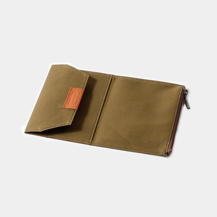 TRAVELER'S notebook Cotton Zipper Case | Passport Size | Olive