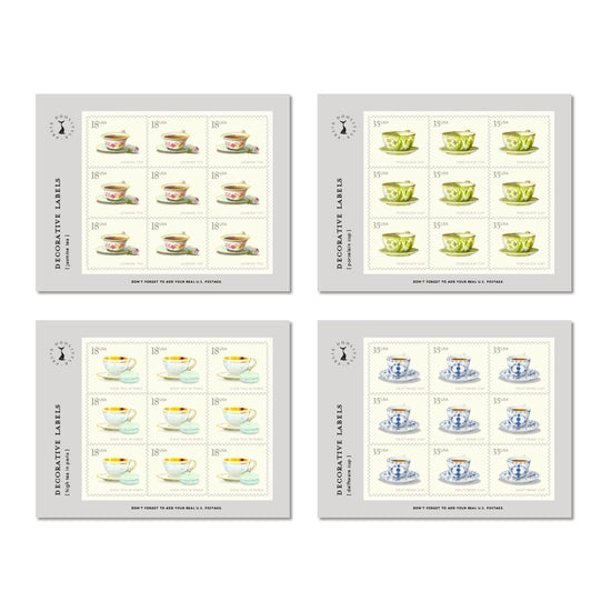 High Tea | Decorative Label Stickers | Set of 36 *